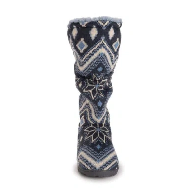 Muk Luks Tabbi Toggle Slipper Boot In Multi