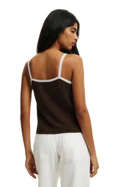 Cotton On Knit Button Through Cami In Multi