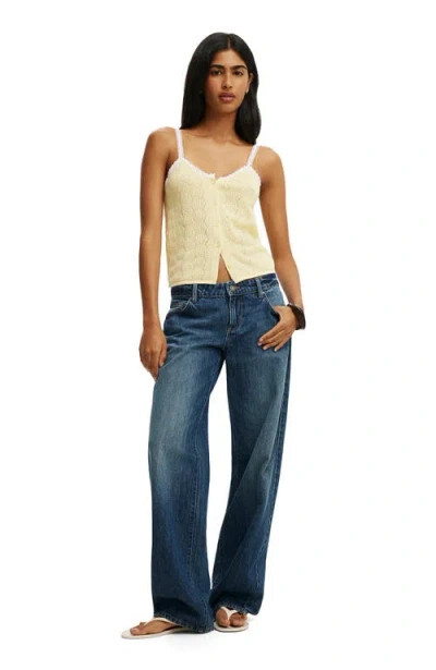 Cotton On Knit Button Through Cami In Multi