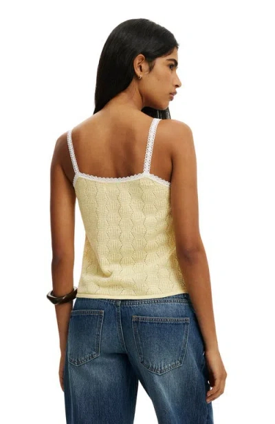 Cotton On Knit Button Through Cami In Multi