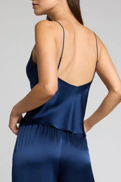 Negative Underwear Eclipse Washable Silk Cami In Blue