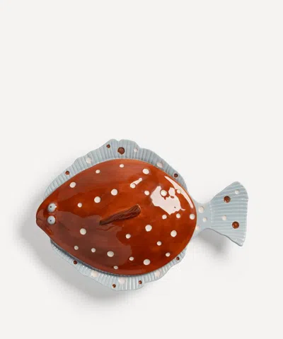 &klevering Plaice Brown Tureen In Multi