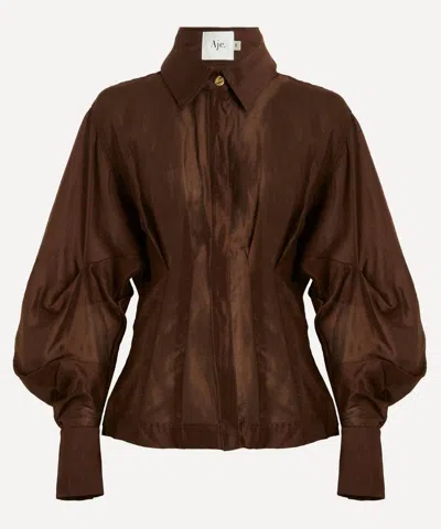 Aje Women's Murphie Shirt In Brown
