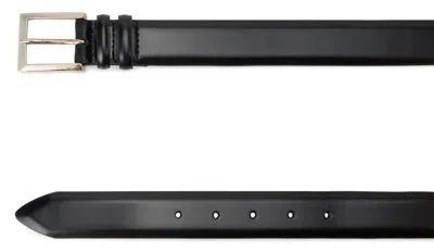 Orciani Brushed Leather Belt In Black