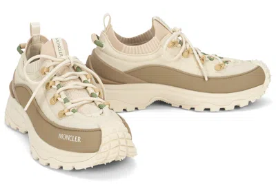 Moncler Two-tone Canvas Trailgrip Lite3 Sneakers In Neutral