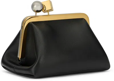 Jacquemus Le Berlingot Black Crossbody Bag With Removable Strap In Leather For Women In Black
