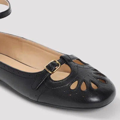 Chloé Misty Leather Ballerinas For Women In Black