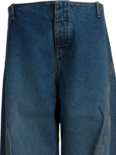Alaïa Cargo Jeans Blue In Blue