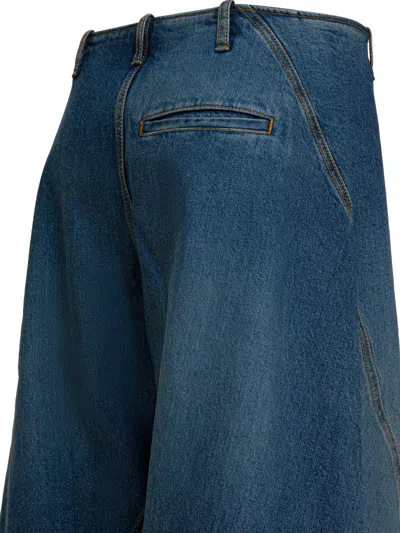 Alaïa Cargo Jeans Blue In Blue