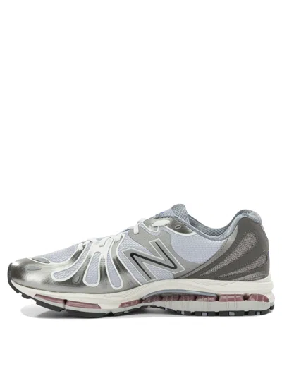 New Balance Mens Dark Silver Metallic Gra Abzorb 1890 Mesh Trainers In Gray