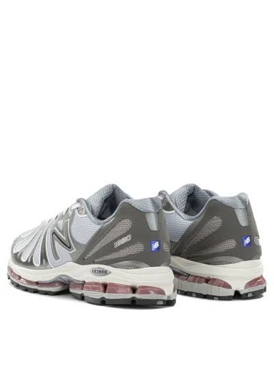 New Balance Mens Dark Silver Metallic Gra Abzorb 1890 Mesh Trainers In Gray