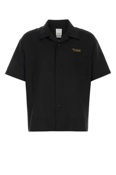 Visvim Black Silk Shirt In Multi