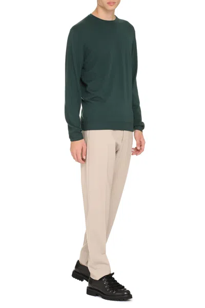 The (alphabet) The (knit) - Wool Pullover In Green
