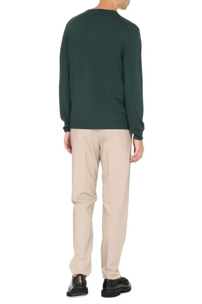 The (alphabet) The (knit) - Wool Pullover In Green
