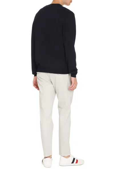 The (alphabet) Blue Wool And Cashmere Pullover For Men