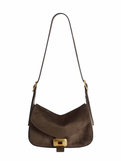 Balenciaga Nutmeg Clicca Shoulder Bag Medium Shoulder Bag In Brown