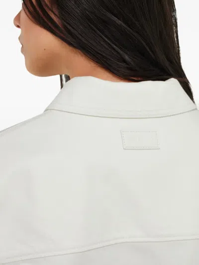 Ferragamo Denim Blouson In White