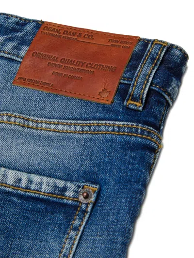 Dsquared2 Kids Distressed Cool Jeans In Blue