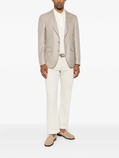 Canali Single-breasted Blazer In Multi