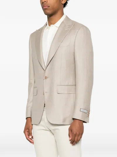 Canali Single-breasted Blazer In Multi