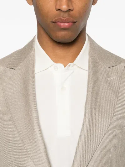 Canali Single-breasted Blazer In Multi