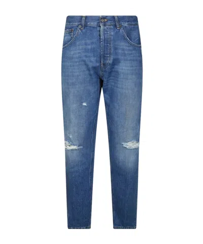 Dondup Distressed Jeans In Blue