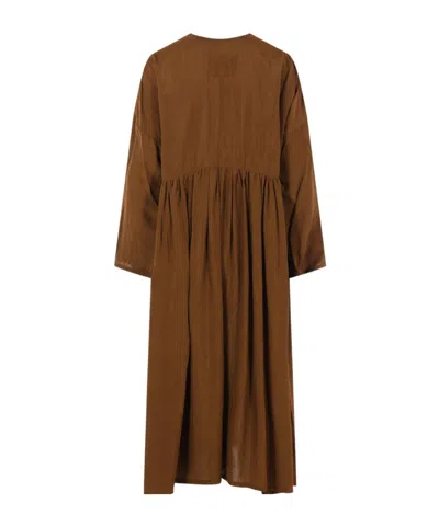 Uma Wang Button Front Coat In Brown