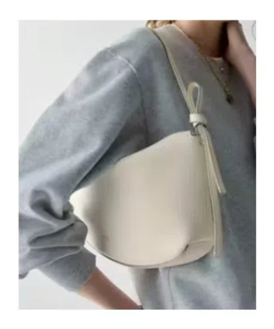 Kate Spade Loop Medium Pebbled Leather Shoulder Bag In Neutral