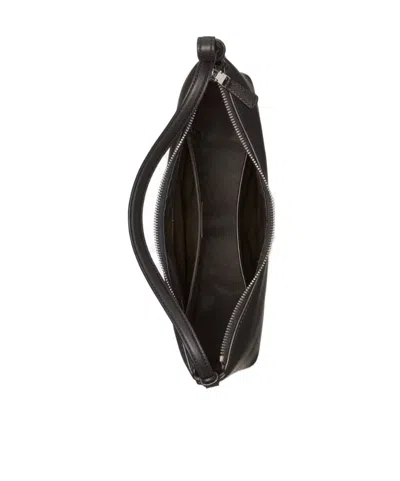 Kate Spade Medium Loop Leather Shoulder Bag In Black