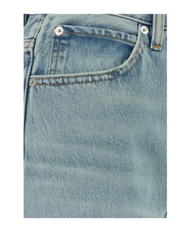 Frame Sky Blue Regular Jeans In Green
