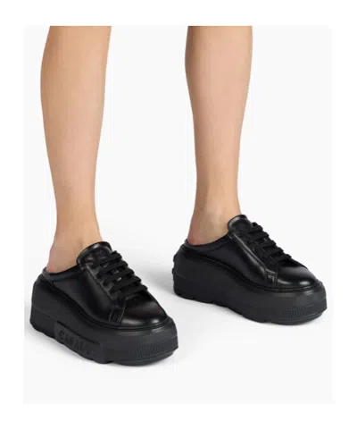 Casadei Nexus Platform Slip-on Sneakers In Black