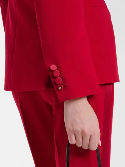 Max Mara Long Sleeve Blazer In Red
