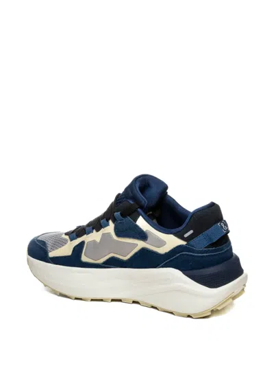 Extr4 Panelled Mesh-panel Sneakers In Blue