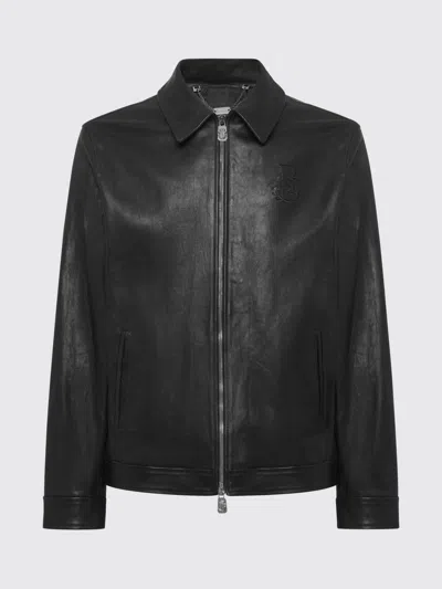 Billionaire Leather Jacket In Black