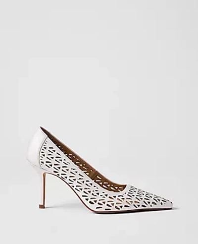 Ann Taylor Pointy Toe Perforated Pump In Multi