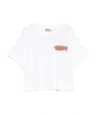 Max Mara Graphic T-shirt In Black