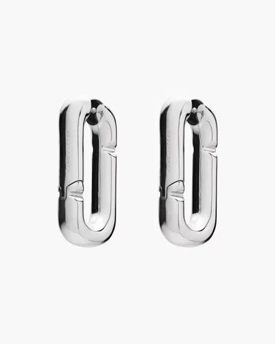 Marc Jacobs The Pop J Marc Hoop In Silver
