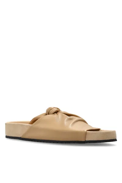 Lanvin Cocoon Flat Leather Mule In Black
