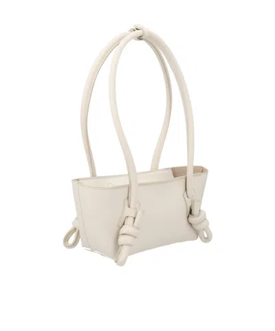 Hereu Mini Fleca Calf Leather Shoulder Bag In Neutral
