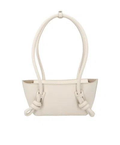 Hereu Mini Fleca Calf Leather Shoulder Bag In Neutral