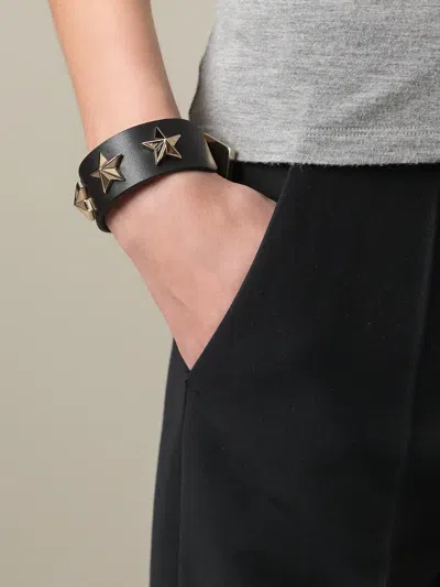 Givenchy Star Studded Cuff In Black