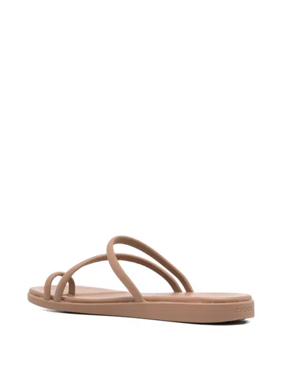Crocs Miami Strap Flat Sandals In Neutral