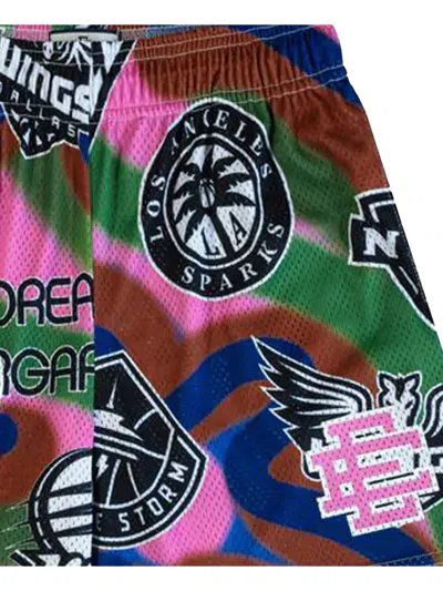 Eric Emanuel Ee Logo-detail Multi-print Shorts In Multi