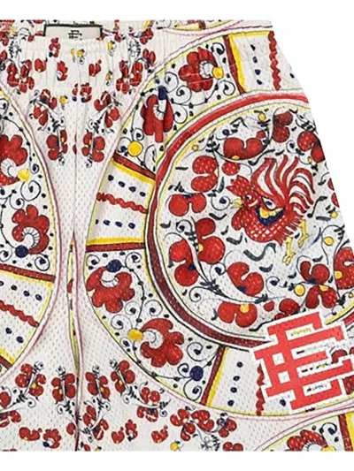 Eric Emanuel Ee Basic Printed Shorts In Blue