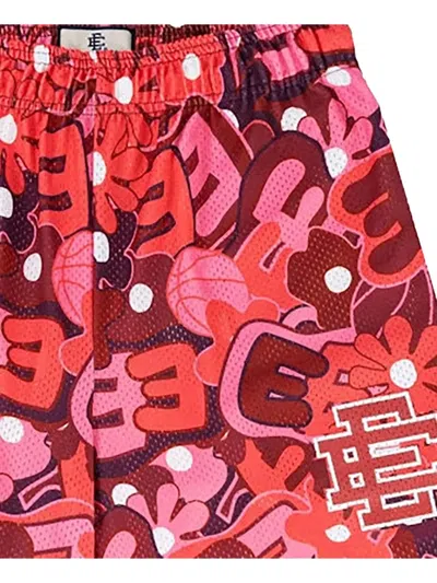 Eric Emanuel Ee Basic Floral-print Shorts In Red