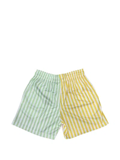 Eric Emanuel Ee Basic Striped Mesh Shorts In Multi