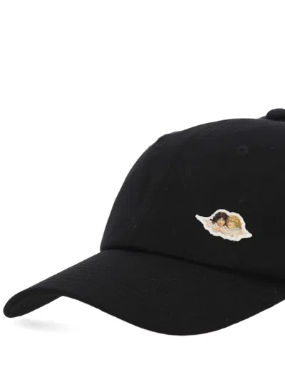 Fiorucci Angels-patch Baseball Cap In Black