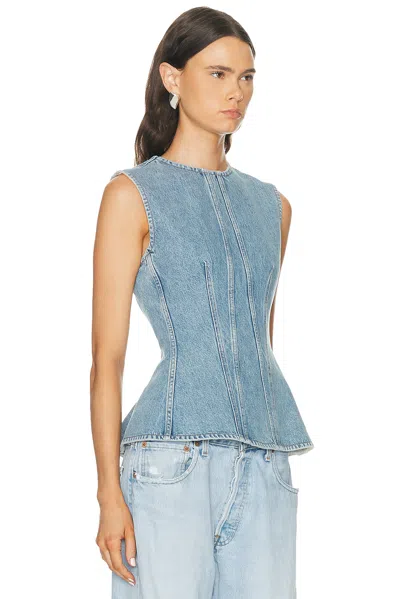 Agolde Corbin Shell Top In Blue
