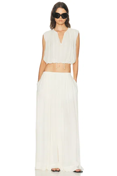 Frame The Wave Pant In White