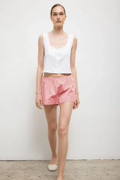 Leset Pointelle Button Down Tank In Multi
